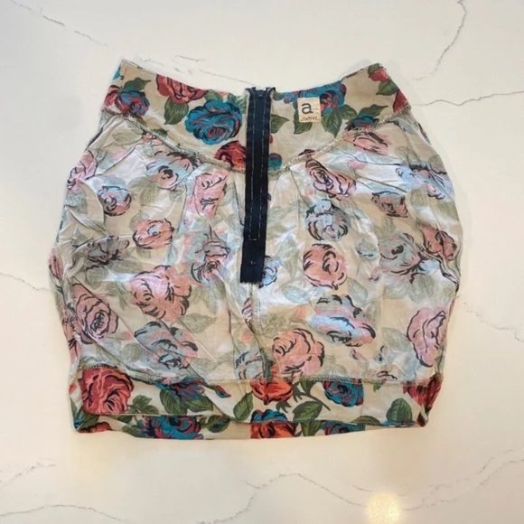 A Is For Audrey | 90s Y2K Floral Mini Skirt – Made in USA, Paper Label – Size S - Picture 6 of 12